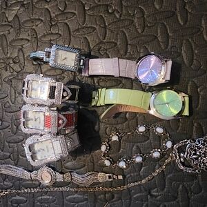 Stylish Watch Collection with Jewelry